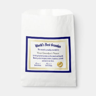 Das beste Grandpa-Zertifikat der modernen Funny Wo Geschenktütchen