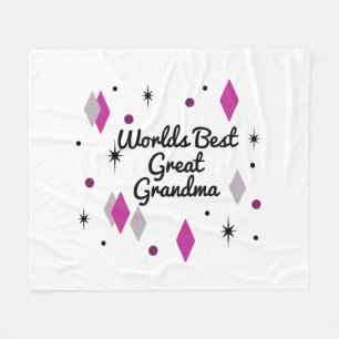 Das beste große Grandma des Mitteljahrhunderts Fleecedecke