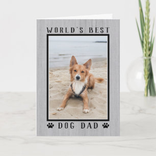 Das beste Hund-Vater-Foto der Welt zum Geburtstag Karte
