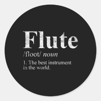 Das beste Instrument der Welt Runder Aufkleber