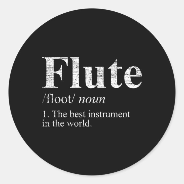 Das beste Instrument der Welt Runder Aufkleber (Vorderseite)