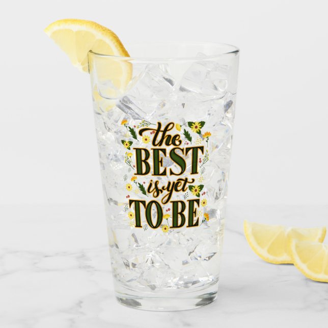 Das Beste ist es, noch Motivierend inspirierend zu Glas (Vorderseite Ice)