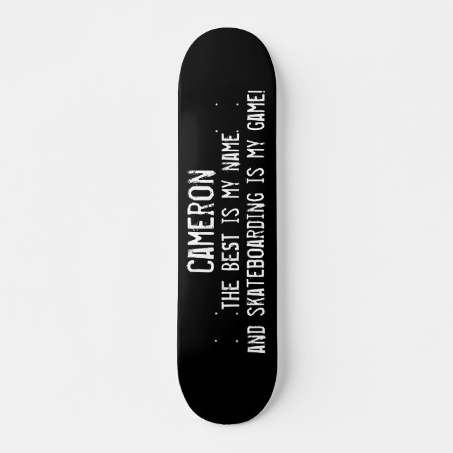 Das Beste ist mein Name Custom Grunge Skateboard (Vorne)