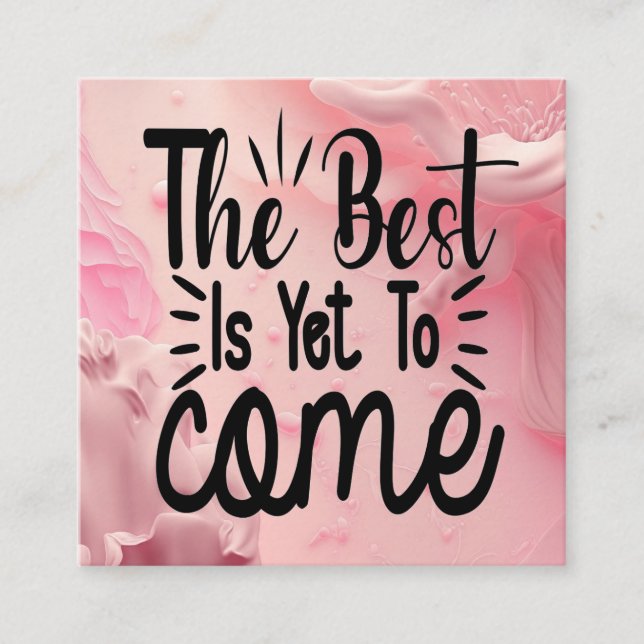 Das Beste ist noch nicht da Begleitkarte (Vorderseite)