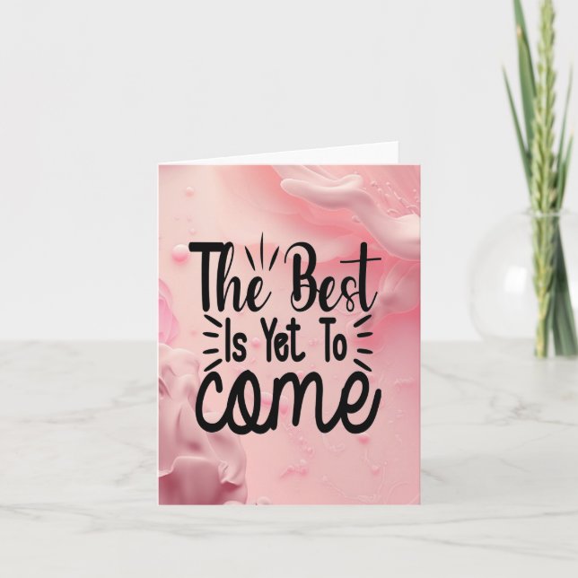 Das Beste ist noch nicht da Karte (Vorderseite)