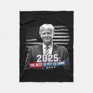 Das Beste ist noch zu kommen Trump 2025 Patriotic  Fleecedecke