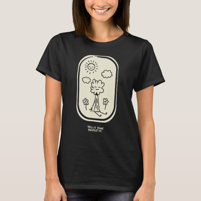 Das Beste ist Zuhause Project Kleines Herz T-Shirt (Vorderseite)