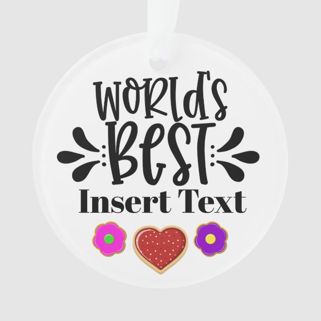 Das beste JANYONE-Ornament der Welt Ornament (Vorderseite)