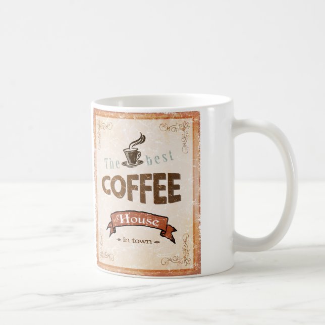 Das beste Kaffeehaus Kaffeetasse (Rechts)