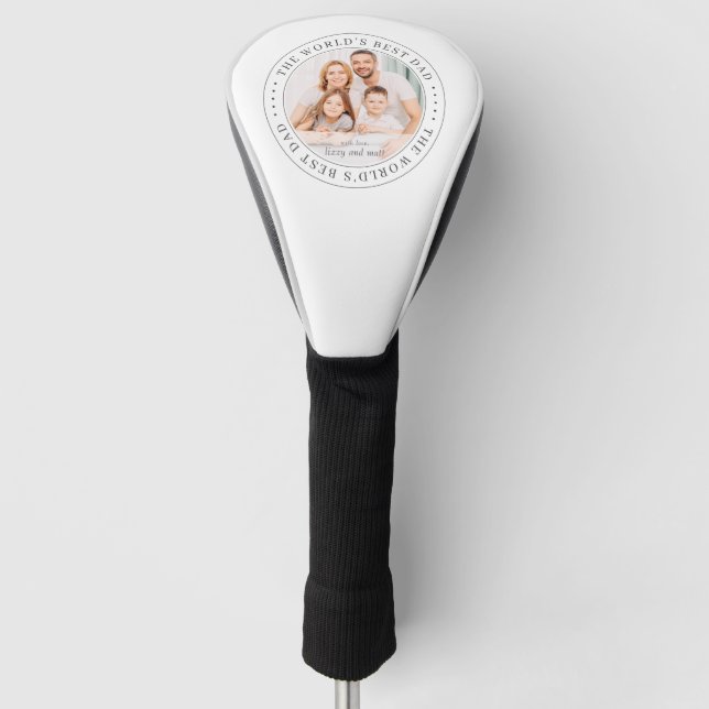 Das beste klassische Foto der Welt für Vater Golf Headcover (Vorderseite)