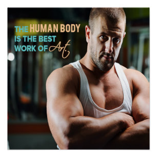 Das beste Kunstwerk Motivations-Fitness-Poster Poster