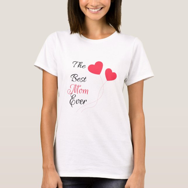 Das Beste-Mama-aller-Zeiten-Herzen-Ball T-Shirt (Vorderseite)
