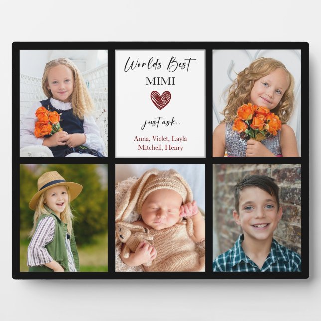 Das beste Mimi-Großmutter-Geschenk der Welt - Foto Fotoplatte (Vorderseite)
