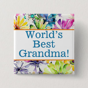 Das beste Oma-Button der Welt Button