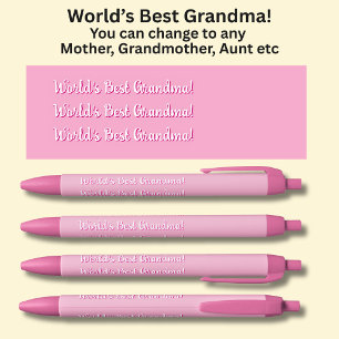 Das beste Oma der Welt! - Kann Text auf rosa änder Kugelschreiber
