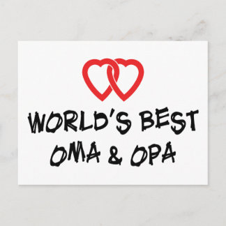 Das beste Oma & Opa Geschenk der Welt Postkarte