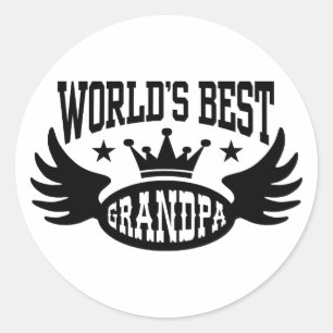 Das beste Opa der Welt Runder Aufkleber