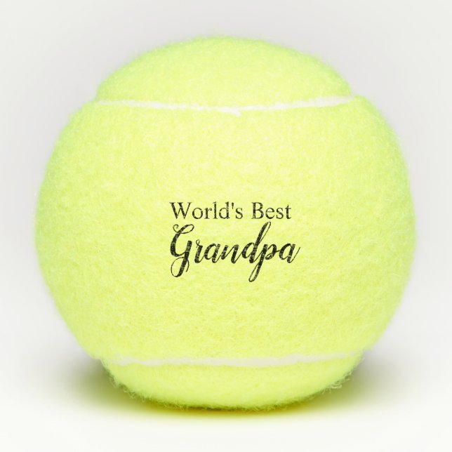 Das beste Opa der Welt Tennisbälle (Vorderseite)