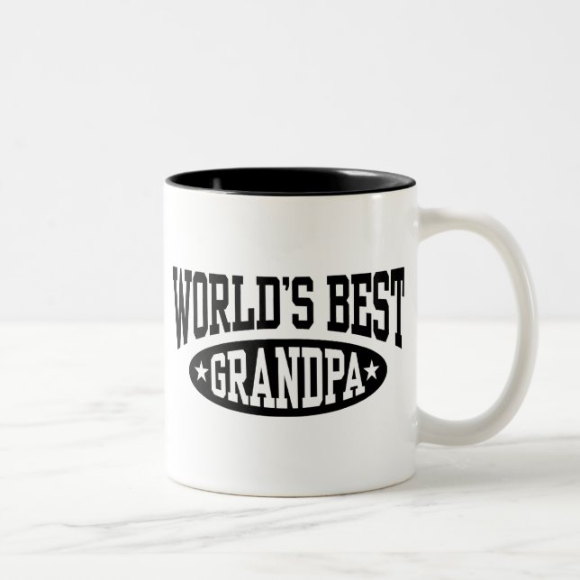 Das beste Opa der Welt Zweifarbige Tasse (Rechts)