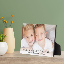 Das beste Opa-Foto der Welt Fotoplatte