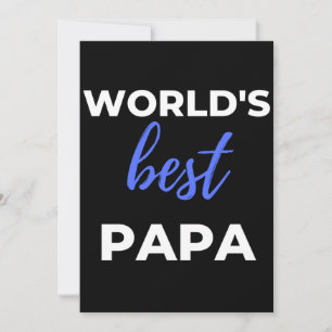 Das beste Papa der Welt Dankeskarte