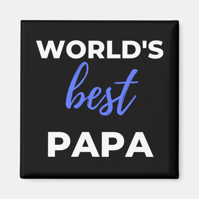Das beste Papa der Welt Magnet (Vorne)