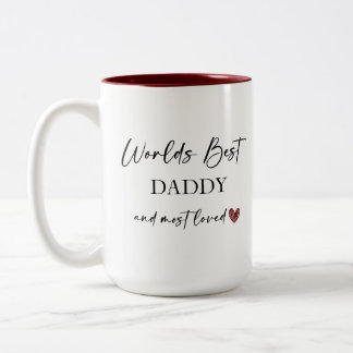 Das Beste Papa und das Liebste Foto der Welt Zweifarbige Tasse