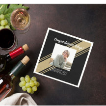 Das Beste! Retiree Custom Foto Party Napkins