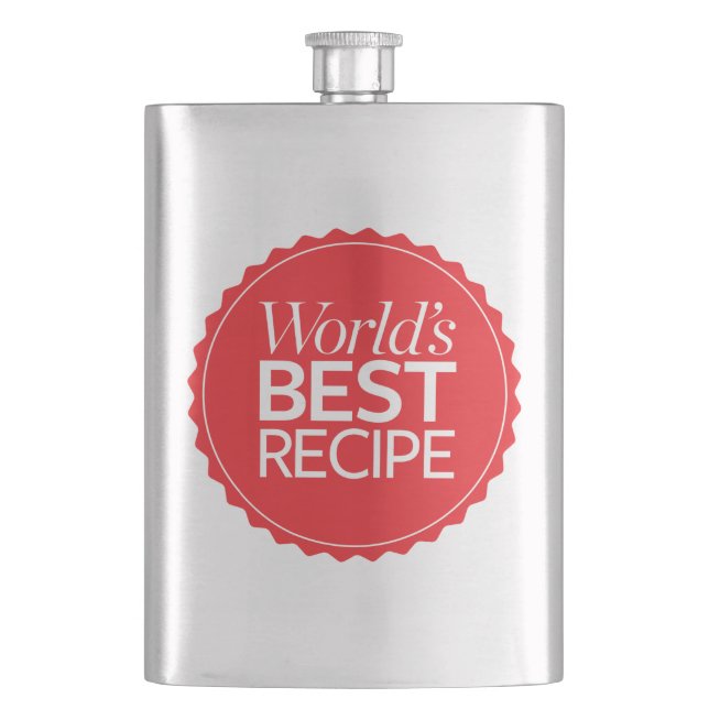 Das beste Rezept der Welt Flachmann (Vorderseite)
