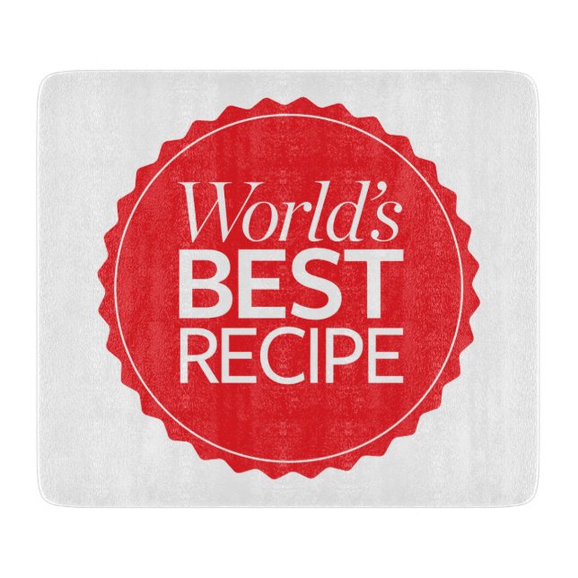 Das beste Rezept der Welt Schneidebrett (Vorderseite)