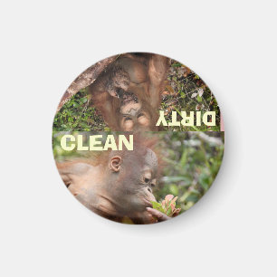 Das beste saubere und schmutzige Geschirr Magnet