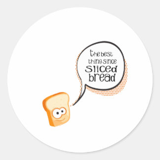 Das Beste seit geschnitten Brot Runder Aufkleber