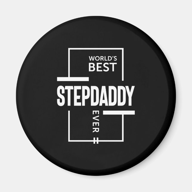Das beste Stepdaddy-Geschenk der Mens World Magnet (Vorne)