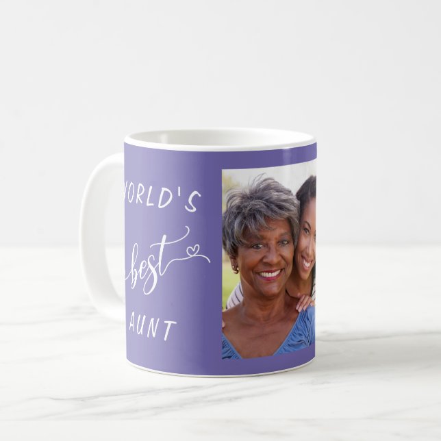 Das beste Tante-Foto der Welt Kaffeetasse (Vorderseite Links)