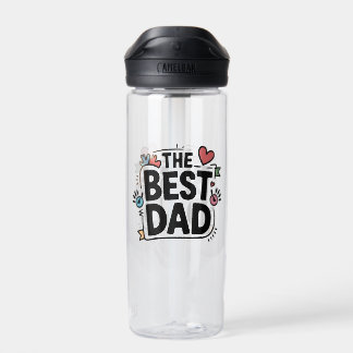 Das beste Textdesign für den Vater Trinkflasche