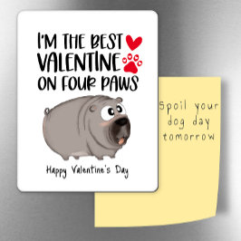 Das beste Valentine auf vier Pfoten Kühlschrank Magnet