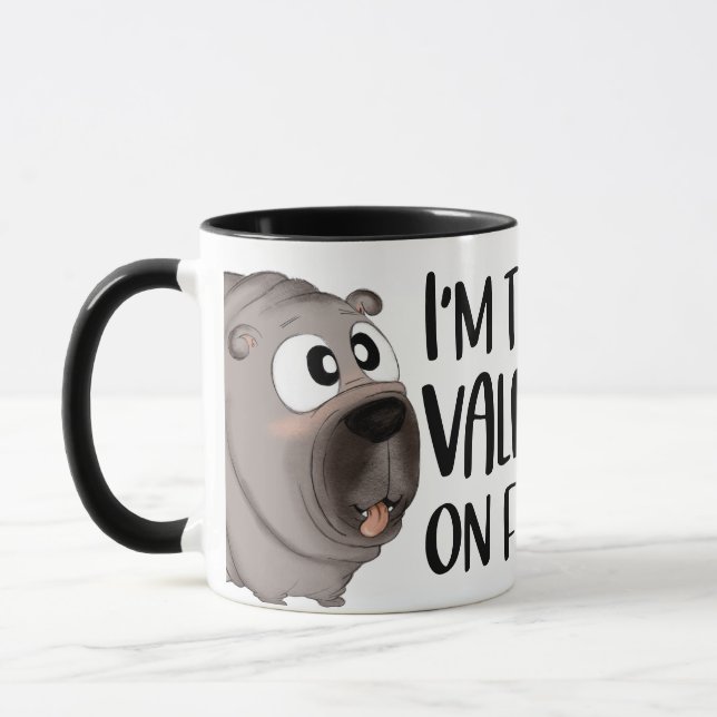 Das beste Valentine auf vier Pfoten Tasse (Links)