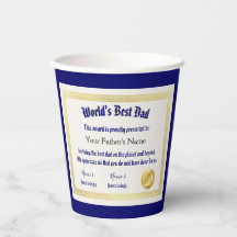 Das beste Vater-Zertifikat der modernen Funny Worl