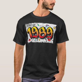 Das Beste von 1989 Graffiti 36 Jahre Edgy Cool Ges T-Shirt