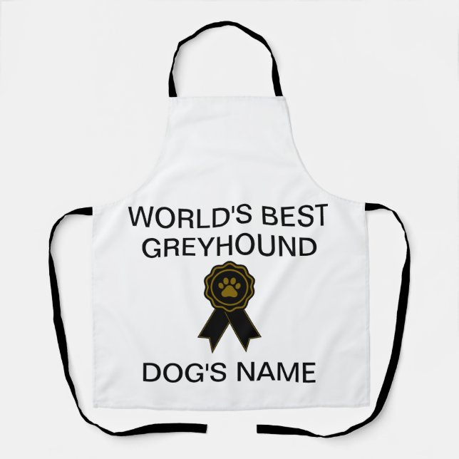 Das beste Windhunddesign der Welt Schürze (Vorderseite)