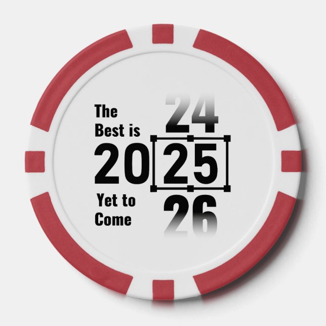 Das Beste wird noch 2025 kommen Pokerchips (Vorderseite)