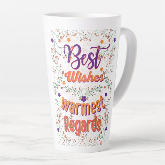 Das Beste wünscht ein herzliches Willkommen Milchtasse (Rechte Ecke)