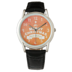 Das Beste wünscht frohe Weihnachten und ein glückl Armbanduhr