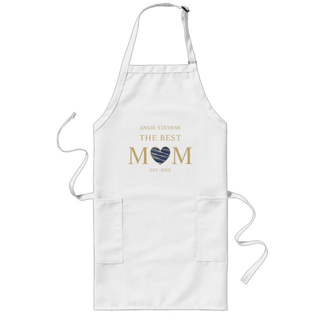 Das beste Zitat für Navy & Gold MAMA Lange Schürze (Vorne)
