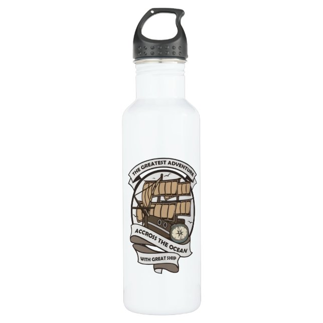 Das Bestste Abenteuer Edelstahlflasche (Vorderseite)