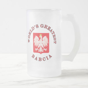 Das bestste Babcia der Welt Mattglas Bierglas