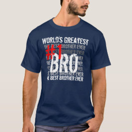 Das bestste Bro #1 Bro der beste Bruder-überhaupt T-Shirt