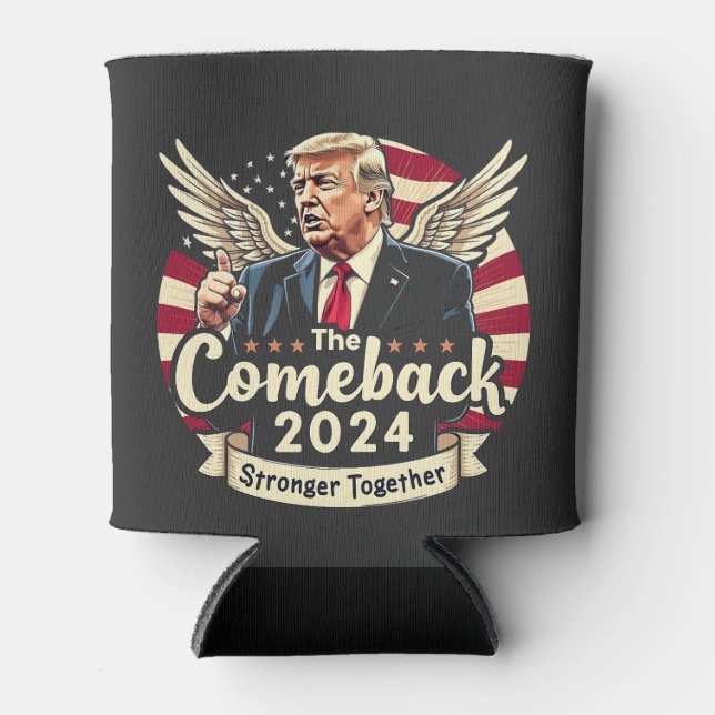 Das Bestste Comeback 2024 - Trump zusammengesteckt Dosenkühler (Vorderseite)