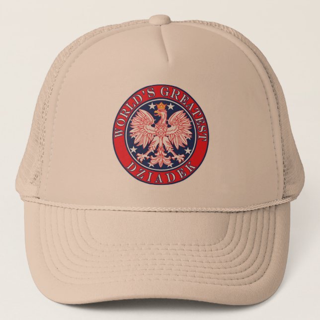 Das bestste Dziadek der Welt Truckerkappe (Vorderseite)