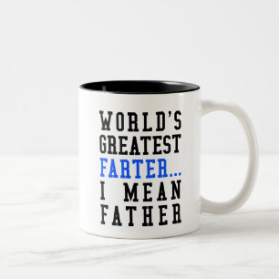 Das bestste Farter der Welt. I gemeine Zweifarbige Tasse
